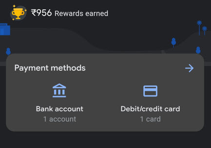 Google Pay adding bank account