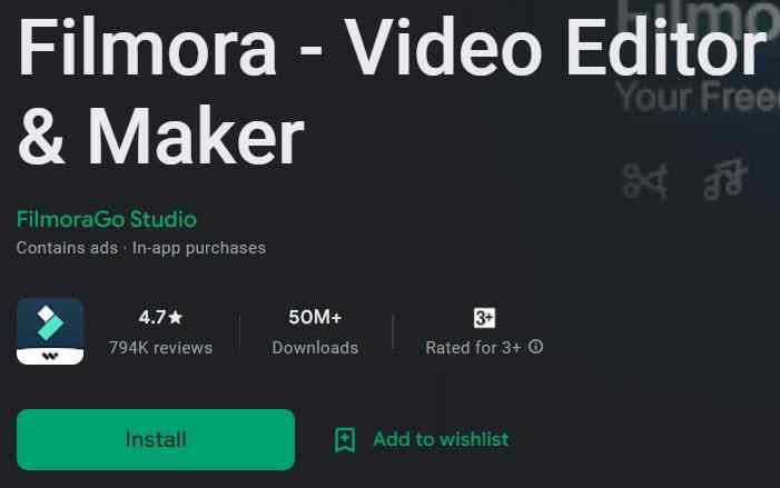 filmora video editor app download
